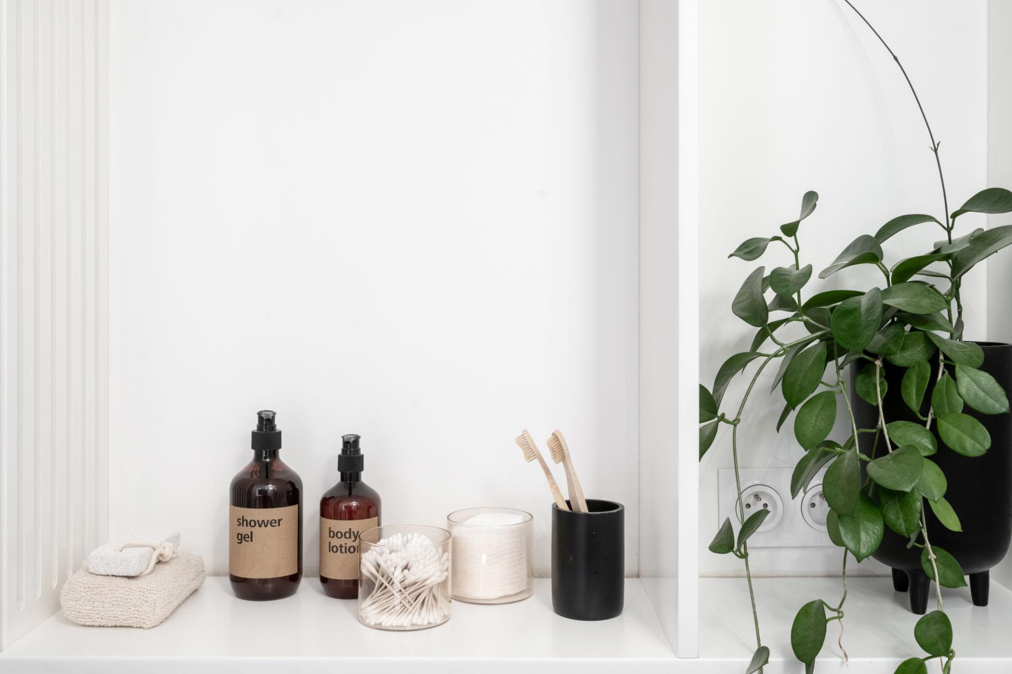 Curated shelf of everyday skincare and beauty essentials
