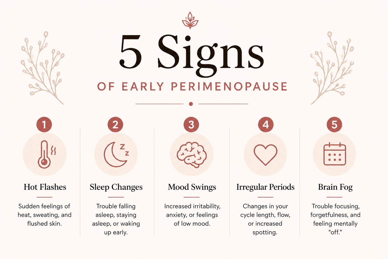 Free guide: 5 signs of perimenopause